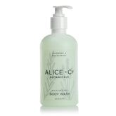 Alice + Co. Lavender & Eucalyptus body wash bottle offers calming, refreshing shower experience