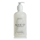 Alice + Co. Lavender & Eucalyptus shampoo bottle pour for refreshing cleanse.