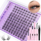 ALICE natural lash extensions kit visible band wispy 10-14mm for subtle daily look.