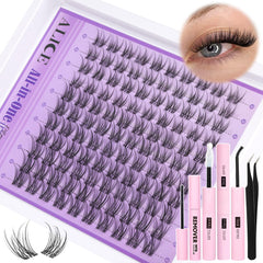 ALICE natural lash extensions kit visible band wispy 10-14mm for subtle daily look.