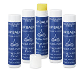 ALIDA PURE fragrance free lip balm set packshot — vegan unscented lip care for dry lips.