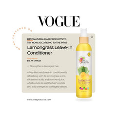 Alikay Naturals Lemongrass Leave-In application on damp hair demo improves manageability.