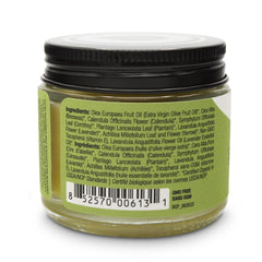 All Good Goop Recovery Balm calendula detail for calming skin nourishment.