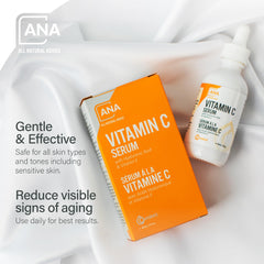 All Natural Advice Vitamin C serum spray offers quick, even application in busy mornings.