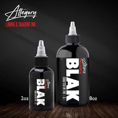 Allegory Blak ink USA-made label highlights craftsmanship and consistent performance.