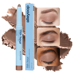 Cream-to-powder finish on ALLEYOOP 11th Hour eyeshadow stick