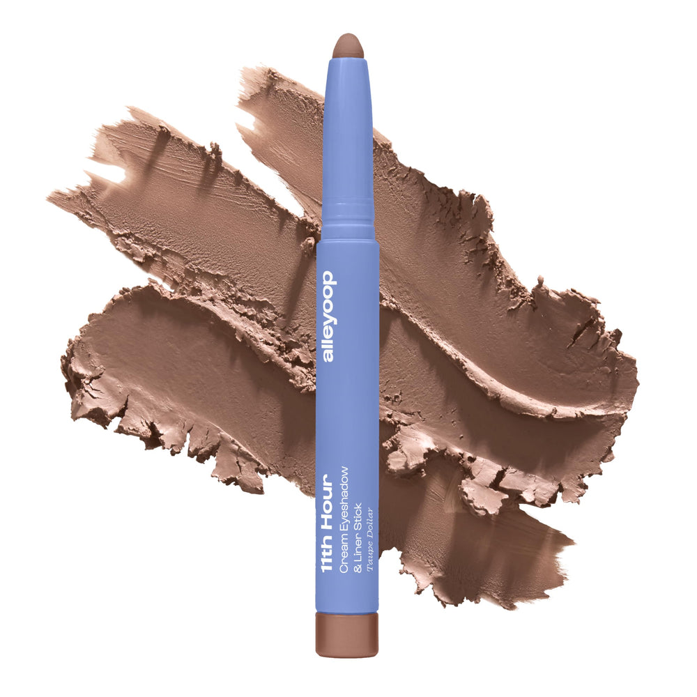 ALLEYOOP 11th Hour waterproof taupe eyeshadow stick provides lasting color