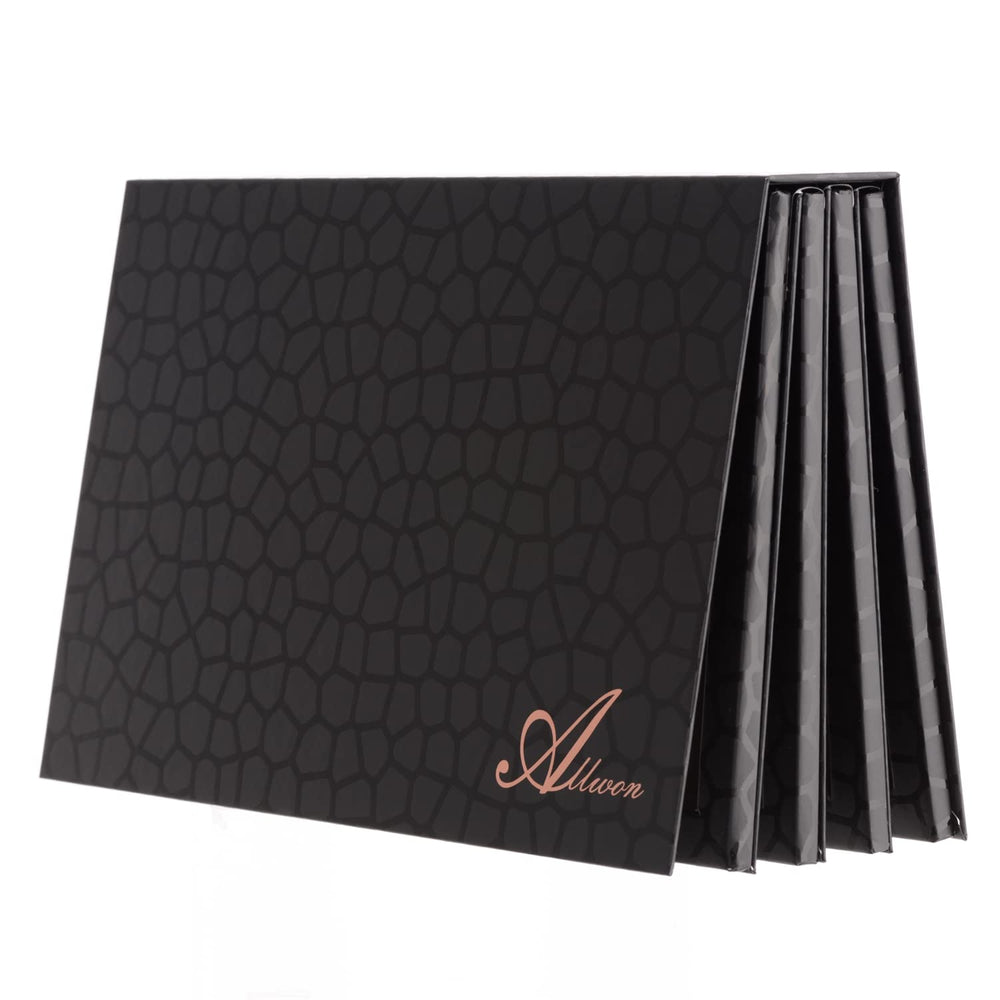 Allwon book-shaped magnetic palette layer 1 open for organized cosmetics storage