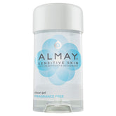 Almay fragrance-free clear gel anti-perspirant stick provides quick-dry protection for sensitive skin.