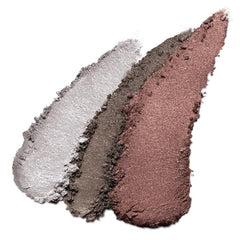 Almay Shadow Trio on eyelids creating soft to dramatic smoky effects