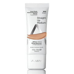 Almay Skintone Matching Foundation bottle shows color-adapting design for instant shade match