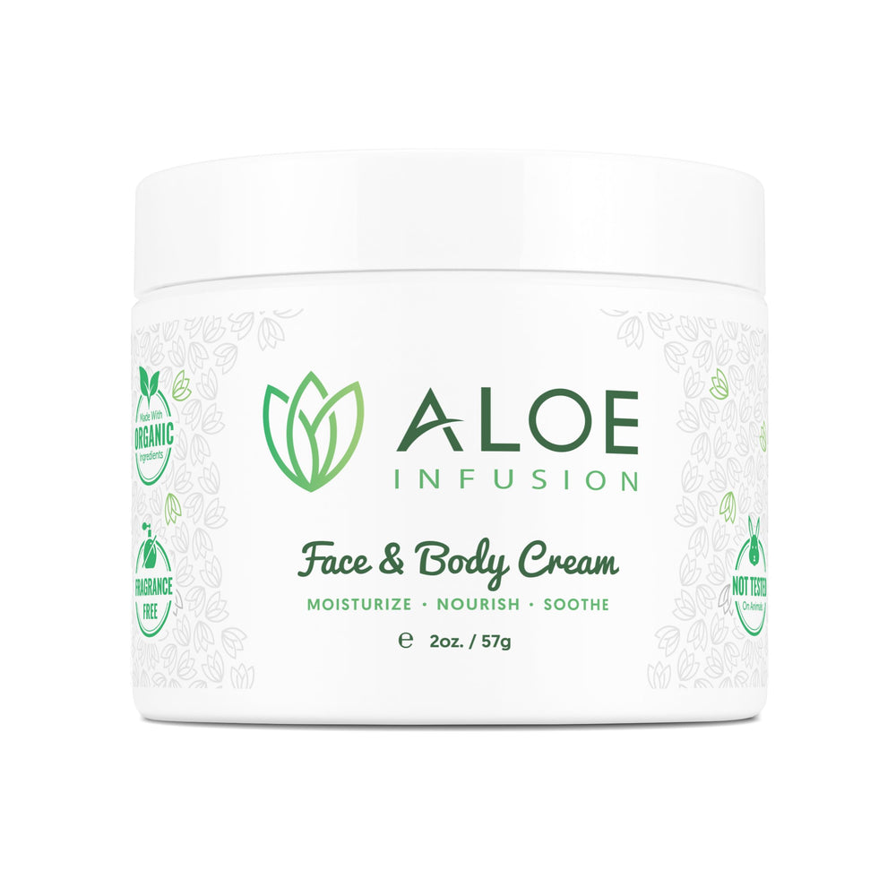 Aloe Infusion bottle pour shows quick, mess-free moisturizing
