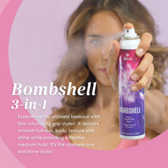 ALOXI Bombshell hair volume lift showing brushable body for blowouts.