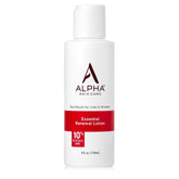 Alpha Skin Care Essential Renewal Lotion bottle, highlighting 10% glycolic AHA for smoother skin.
