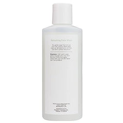 Alpha Skin Care Refreshing Face Wash foam close-up highlights soap-free cleanse.