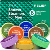 ALPLUG men's shower steamers 8-pack gift set for spa-like mornings.