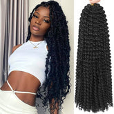 Alrence Passion Twist hair 24inch water-wave texture for natural look and soft touch.