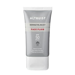 Altruist Dermatologist Sunscreen Fluid SPF50 texture close-up for quick absorption