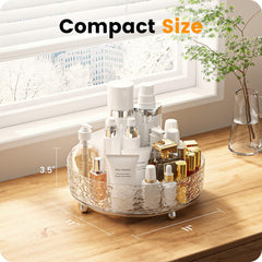 A-LuGei clear acrylic makeup storage tray showcases products while saving counter space.