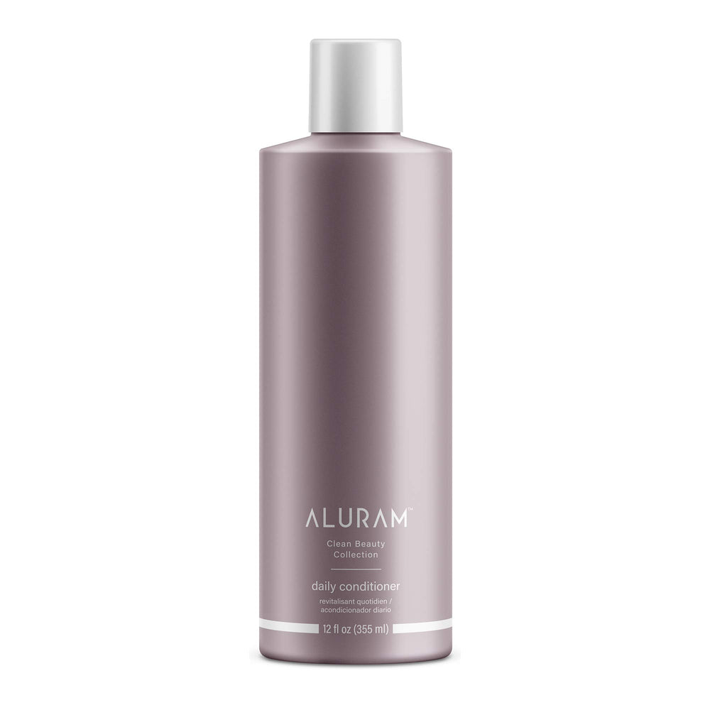 ALURAM Coconut Water Daily Conditioner bottle highlights hydration for all hair types.