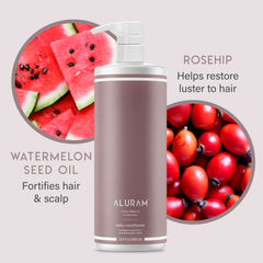 ALURAM Coconut Water Daily Conditioner on color-treated hair demonstrates color retention and improved elasticity