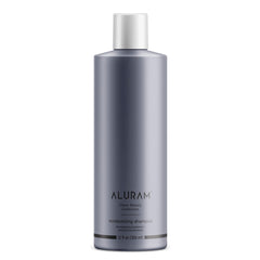 ALURAM Coconut Water Moisturizing Shampoo bottle demonstrates lightweight hydration for medium to coarse hair.