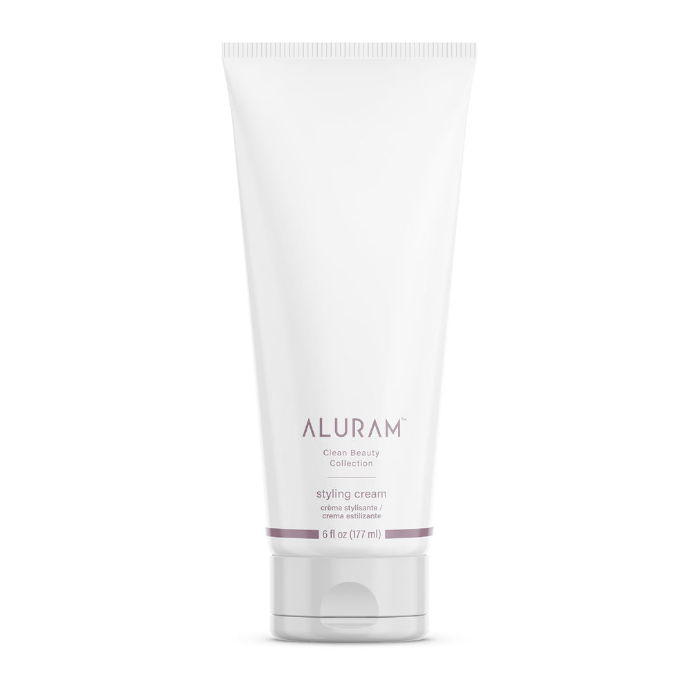 ALURAM coconut water styling cream bottle hydrates hair for a smoother finish