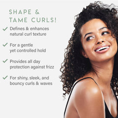 ALURAM Curl Cream nourishes with coconut water, promoting soft, manageable curls.