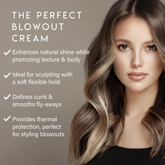 ALURAM frizz control close-up shows smoothing flyaways for sleek styles
