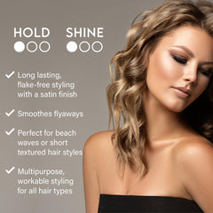 ALURAM Hair Styling Clay on short textured hair creates satin-shine texture