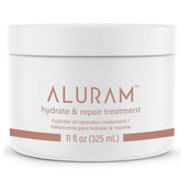 ALURAM Hydrate & Repair bottle pour for deep hydration and revitalized hair.
