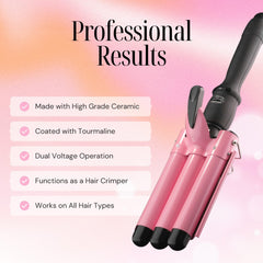 Alure dual voltage curling iron for reliable styling at home or abroad
