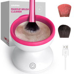 Alyfini makeup brush cleaner machine, front view for effortless brush cleaning.