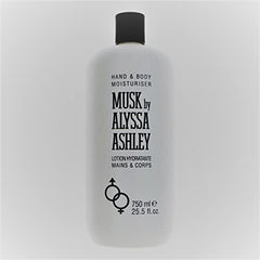 Alyssa Ashley Musk Body Lotion packaging highlights value and usability