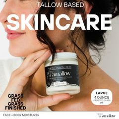 Amallow face and body application whipped moisturizer demonstrates easy, mess-free hydration.