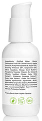 Amara Beauty Anti Aging Face Cream packaging-label closeup communicates vegan, cruelty-free, gentle formula.