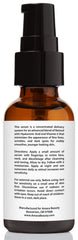 Amara Beauty Retinol Serum texture swirl hints at even skin tone.
