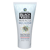 Amazing Herbs Black Seed Miracle Skin Cream bottle close-up for daily hydration and elasticity support.