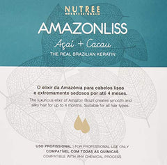 Amazonliss keratin kit box front highlights all-in-one home styling solution.