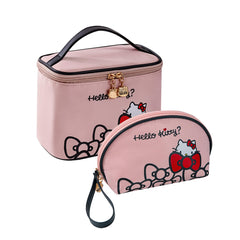 AmBealla travel makeup bag large with brush compartment keeps brushes organized and dust-free