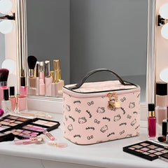 AmBealla makeup bag brush holder keeps brushes organized