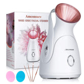 Amconsure facial steamer nano ionic front view for at home spa hydration