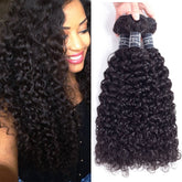 Amella Hair 8A Brazilian kinky curly weave triple bundles for full-volume styling