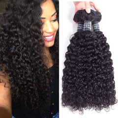 Amella Hair 8A Brazilian kinky curly weave triple bundles for full-volume styling