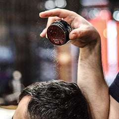 American Crew Boost Powder dry-hair application demonstrates quick styling for everyday volume