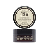 American Crew Boost Powder root lift shows weightless volume for thicker-looking hair