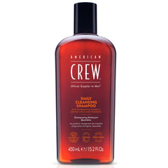 American Crew daily cleanser bottle with citrus mint scent for clean, refreshed hair.