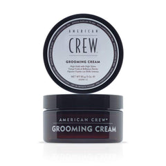 American Crew Men's Grooming Cream bottle with high hold and shine for polished looks.