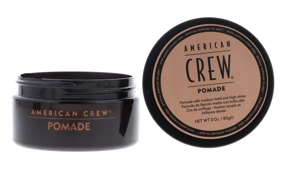 American Crew Pomade 3oz jar pack of 2 front view shows styling kit for flexible hold.