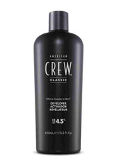 American Crew Precision Blend dye bottle close-up for seamless gray blending in grooming routine.